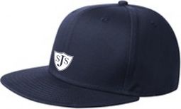 Flat Bill Snapback Cap, Navy